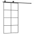 Puerta corredera set herrajes vidrio ESG aluminio 102,5x205