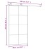 Puerta corredera set herrajes vidrio ESG aluminio 102,5x205