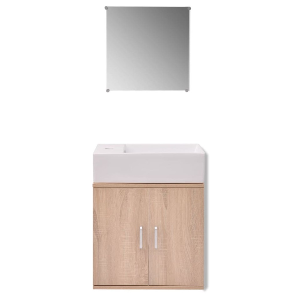Conjunto de mueble y lavabo 3 piezas