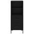 Aparador de madera contrachapada negro 34,5x34x180