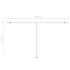 Toldo de pie retráctil manual amarillo y blanco 500x300