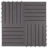 Baldosas de terraza 20 uds madera maciza acacia gris 30x30