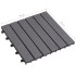 Baldosas de terraza 20 uds madera maciza acacia gris 30x30