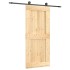 Puerta corredera con herrajes madera maciza de pino 90x210