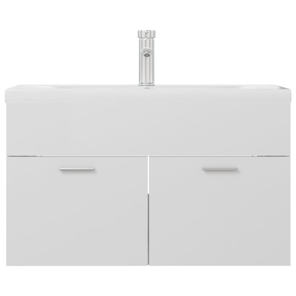 Mueble con lavabo madera de ingeniería blanco