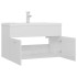 Mueble con lavabo madera de ingeniería blanco