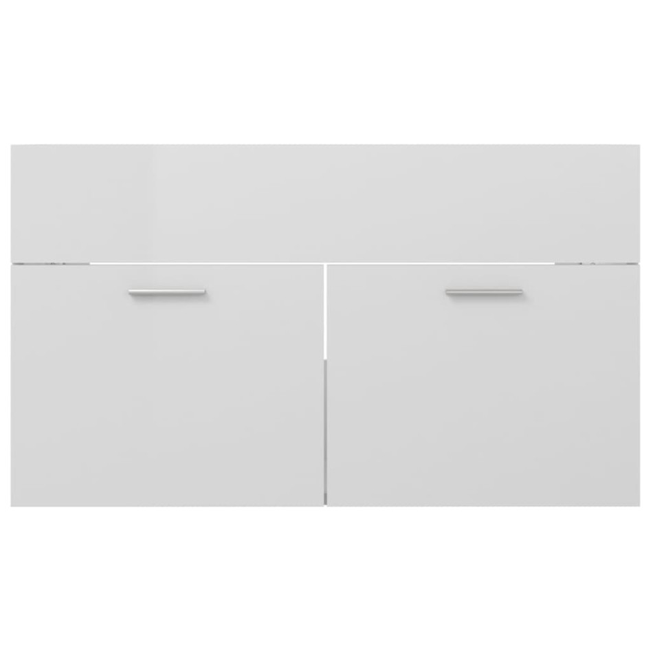 Mueble con lavabo madera de ingeniería blanco