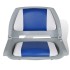 2x Asiento barco respaldo plegable cojín azul blanco