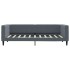 Sofá cama con colchón terciopelo gris oscuro 90x190