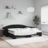 Sofá cama nido con colchón terciopelo negro 90x190