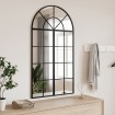 Espejo de pared arco de hierro negro 60x110 cm