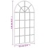 Espejo de pared arco de hierro negro 60x110