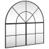 Espejo de pared arco de hierro negro 80x80