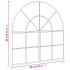 Espejo de pared arco de hierro negro 80x80
