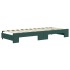 Sofá cama nido con cajones terciopelo verde oscuro 80x200