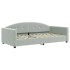 Sofá cama nido con cajones terciopelo gris claro 100x200