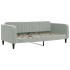 Sofá cama nido con cajones terciopelo gris claro 90x190