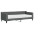 Sofá cama con colchón tela gris oscuro 80x200
