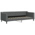 Sofá cama con colchón tela gris oscuro 80x200