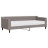 Sofá cama con colchón tela gris taupe 80x200