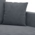 Sofá de 2 plazas de terciopelo gris oscuro 120