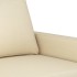 Sofá de 2 plazas de tela color crema 140