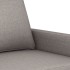 Sofá de 3 plazas de tela gris taupe 180
