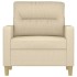 Sillón de tela color crema 60