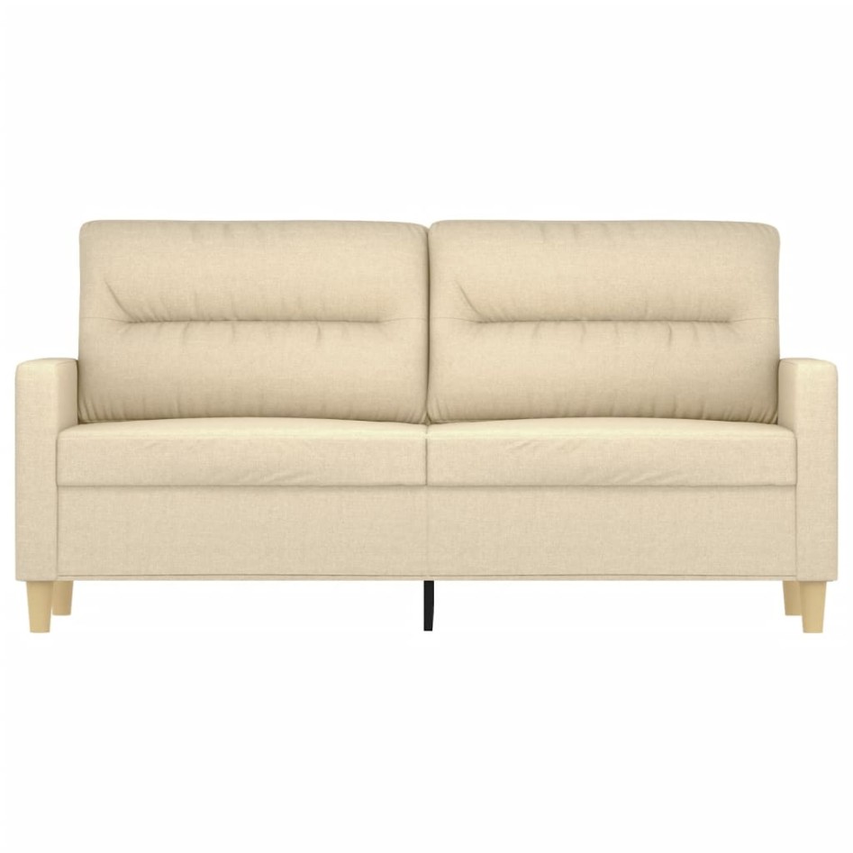 Sofá de 2 plazas de tela color crema 140