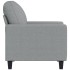 Sillón de tela gris claro 60