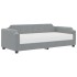 Sofá cama con colchón tela gris claro 80x200
