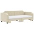 Sofá cama nido con colchón tela crema 80x200