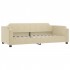 Sofá cama nido con colchón tela crema 80x200