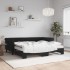 Sofá cama nido con colchón terciopelo negro 90x190