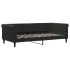 Sofá cama nido con colchón terciopelo negro 90x190