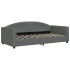 Sofá cama con colchón tela gris oscuro 90x190