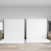 Soportes de telón de fondo 2 uds acero negro 305x243 cm