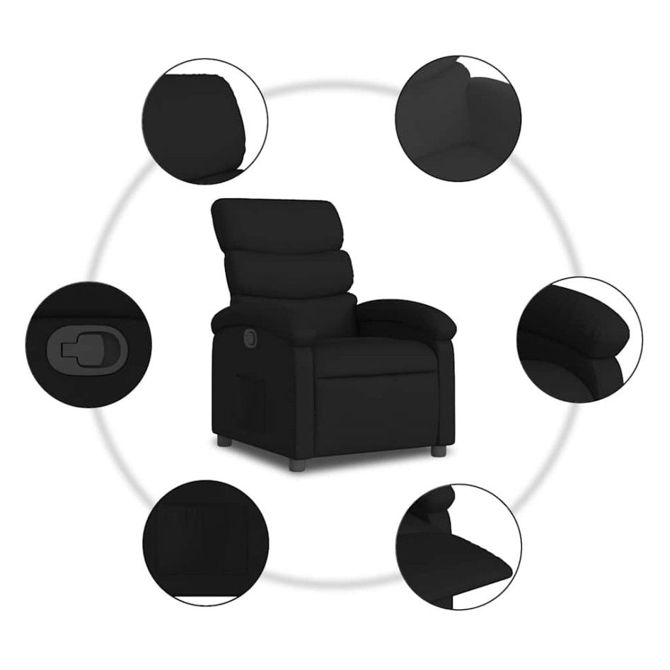 Sillón reclinable de tela