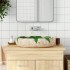 Lavabo sobre encimera ovalado cerámica verde marrón 59x40x15