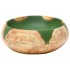 Lavabo sobre encimera ovalado cerámica verde marrón 59x40x15