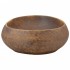 Lavabo sobre encimera ovalado cerámica marrón 59x40x15