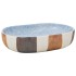 Lavabo sobre encimera ovalado cerámica multicolor 59x40x14