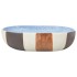 Lavabo sobre encimera ovalado cerámica multicolor 59x40x14