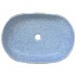 Lavabo sobre encimera ovalado cerámica multicolor 59x40x14
