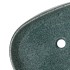 Lavabo sobre encimera ovalado cerámica turquesa 59x40x14