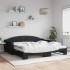 Sofá cama nido con colchón tela negro 100x200