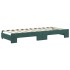 Sofá cama nido con cajones terciopelo verde oscuro 80x200