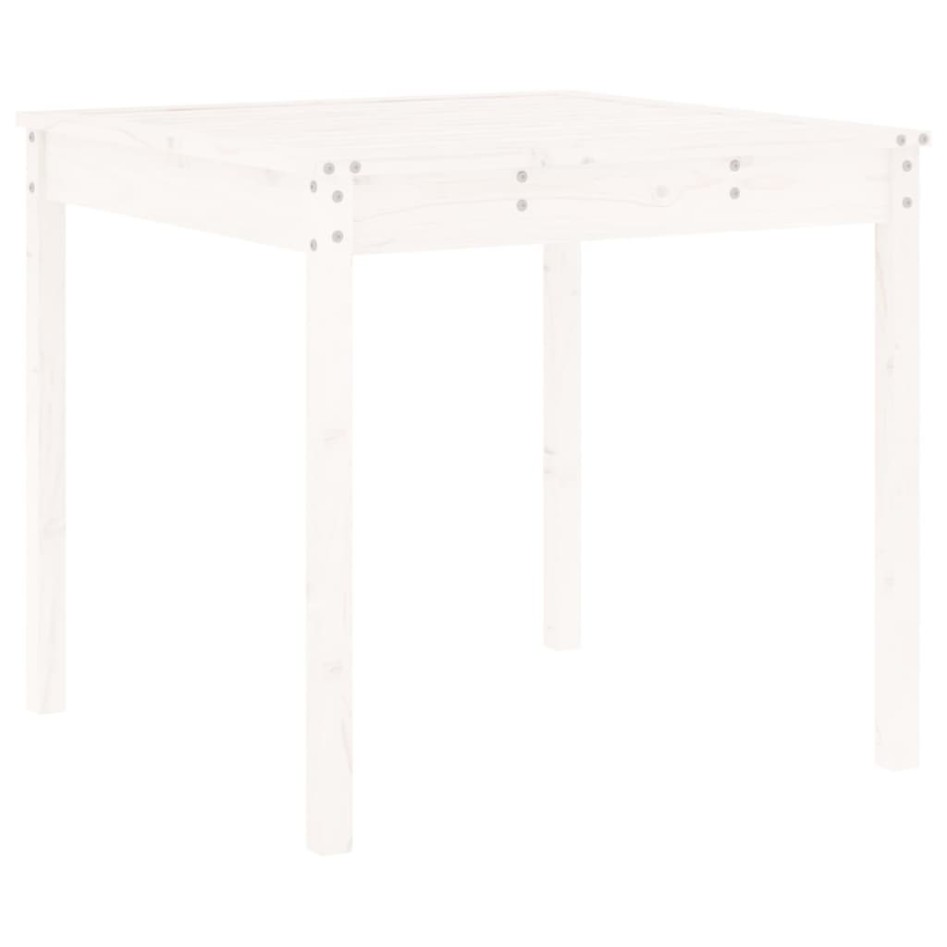 Mesa y sillas de jardín 3 piezas madera maciza de pino