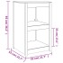 Mueble de cocina de exterior madera maciza Douglas 55x55x92