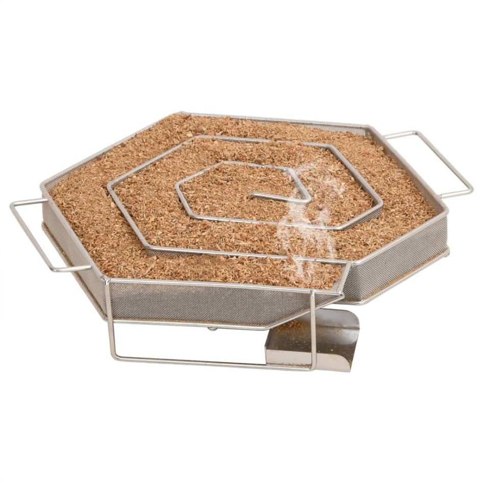 Horno ahumador de BBQ con generador humo frío acero